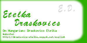 etelka draskovics business card